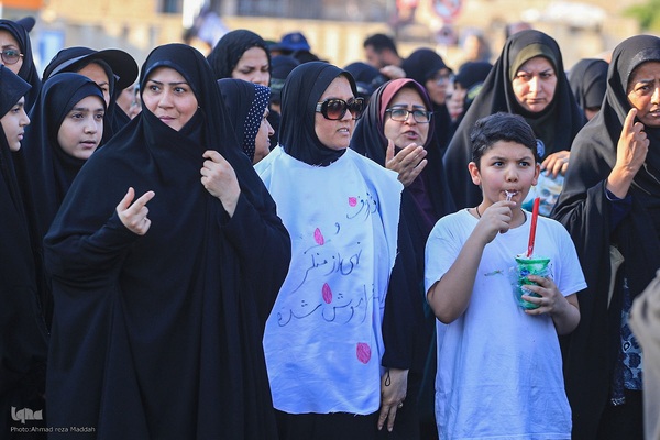 عزاداری سومین روز از شهادت سید و سالار شهیدان و یاران با وفایش در شیراز‎