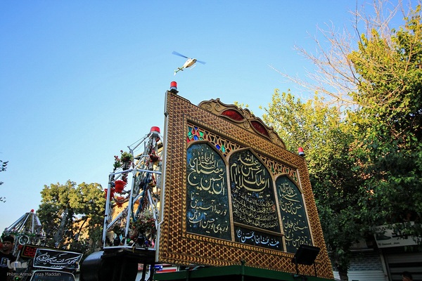 عزاداری سومین روز از شهادت سید و سالار شهیدان و یاران با وفایش در شیراز‎