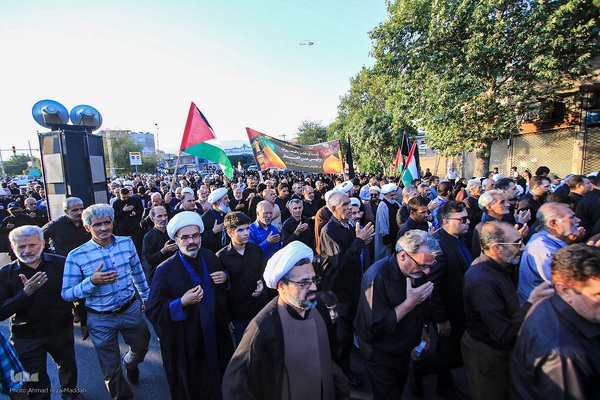 عزاداری سومین روز از شهادت سید و سالار شهیدان و یاران با وفایش در شیراز‎