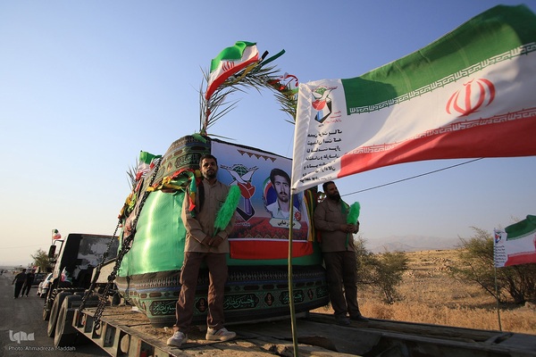 جابه‌جایی مزار شهید جواد رضایی در کازرون