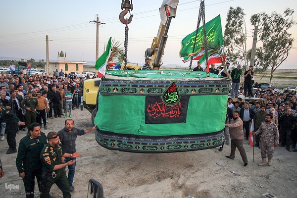 جابه‌جایی مزار شهید جواد رضایی در کازرون