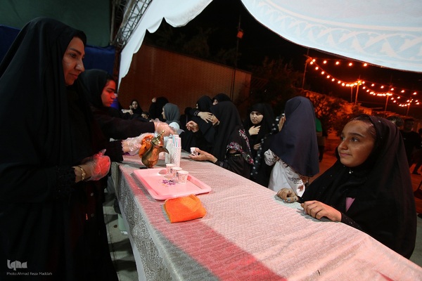 عزاداری شب اربعین در موکب انصارالمهدی(عج) شهرک سعدی شیراز