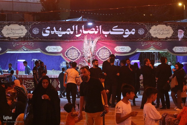 عزاداری شب اربعین در موکب انصارالمهدی(عج) شهرک سعدی شیراز