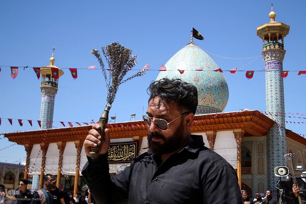 سوگواری به مناسبت شهادت امام رئوف در حرم شاهچراغ(ع)‎
