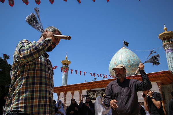 سوگواری به مناسبت شهادت امام رئوف در حرم شاهچراغ(ع)‎