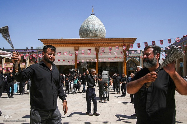 سوگواری به مناسبت شهادت امام رئوف در حرم شاهچراغ(ع)‎