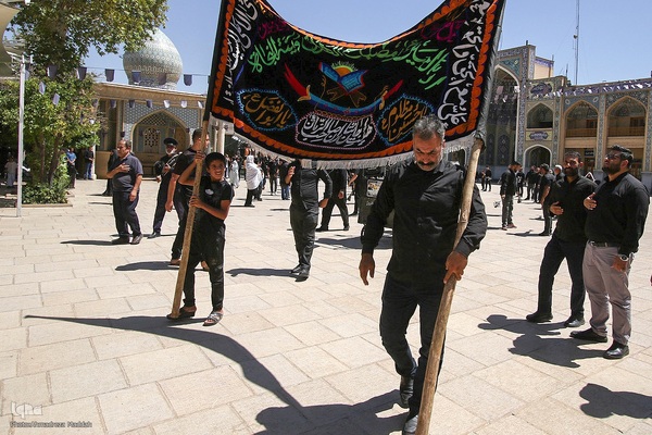 سوگواری به مناسبت شهادت امام رئوف در حرم شاهچراغ(ع)‎