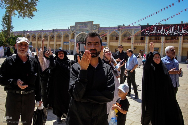 سوگواری به مناسبت شهادت امام رئوف در حرم شاهچراغ(ع)‎