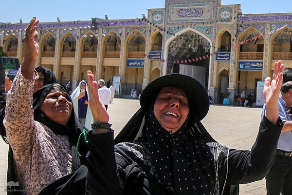 سوگواری به مناسبت شهادت امام رئوف در حرم شاهچراغ(ع)‎