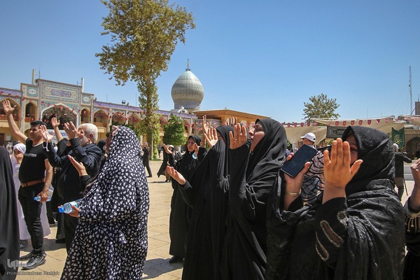 سوگواری به مناسبت شهادت امام رئوف در حرم شاهچراغ(ع)‎