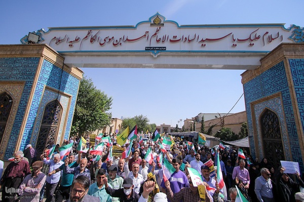 راهپیمایی ضدصهیونیستی مردم شیراز