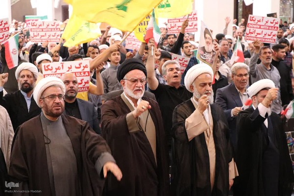 تجمع حوزویان شیراز در محکومیت جنایات صهیونیست‌ها‎