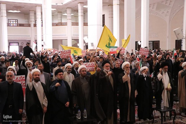 تجمع حوزویان شیراز در محکومیت جنایات صهیونیست‌ها‎