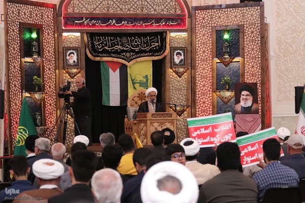 تجمع حوزویان شیراز در محکومیت جنایات صهیونیست‌ها‎