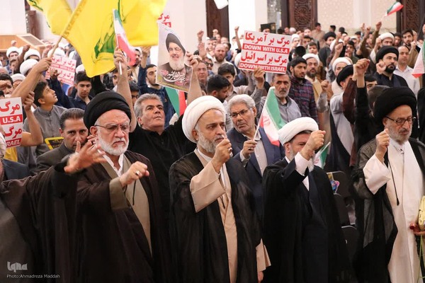 تجمع حوزویان شیراز در محکومیت جنایات صهیونیست‌ها‎
