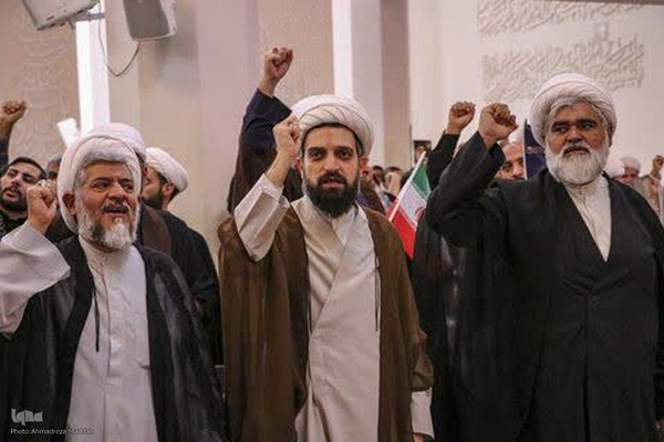 تجمع حوزویان شیراز در محکومیت جنایات صهیونیست‌ها‎