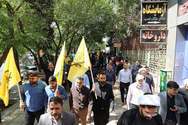 تجمع دانشگاهیان علوم پزشکی شیراز در محکومیت جنایت تروریست‌های صهیونیستی