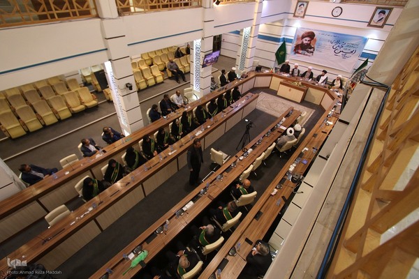 آیین رونمایی از نرم افزار آثار علامه مجاهد آیت الله العظمی سیدعبدالحسین نجفی لاری