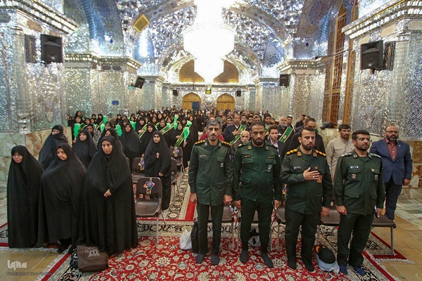 گلباران مزار شهدای حادثه تروریستی حرم حضرت شاهچراغ(ع)