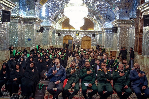 گلباران مزار شهدای حادثه تروریستی حرم حضرت شاهچراغ(ع)