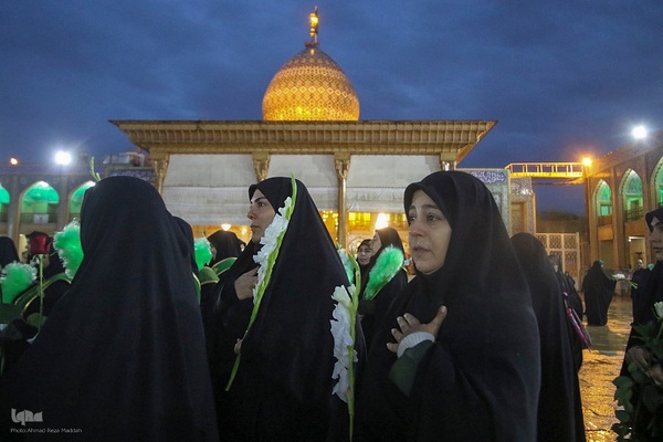 گلباران مزار شهدای حادثه تروریستی حرم حضرت شاهچراغ(ع)