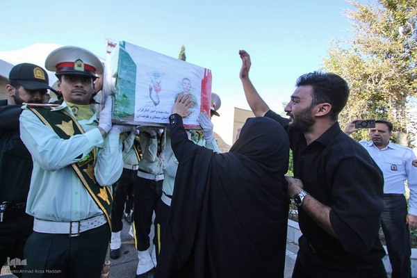 تشییع پیکر شهید امنیت در شیراز‎