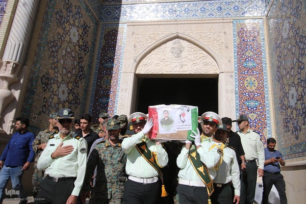 تشییع پیکر شهید امنیت در شیراز‎