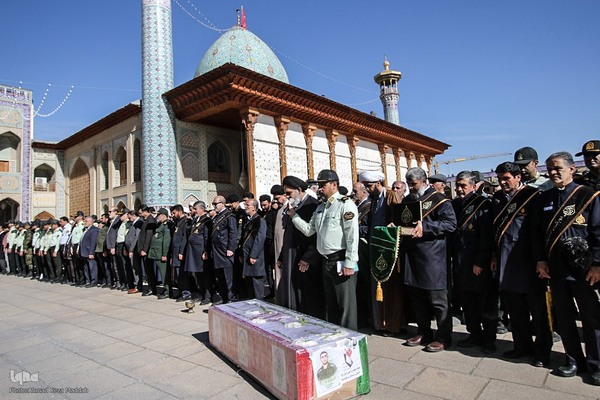 تشییع پیکر شهید امنیت در شیراز‎