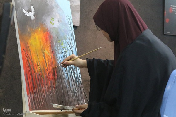 رویداد هنری «پرچم زمین نمی‌ماند» در شیراز‎