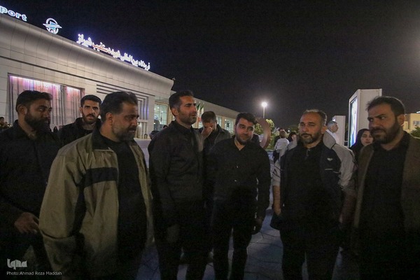 استقبال از پیکر شهید پروین نژاد از شهدای امنیت در شیراز