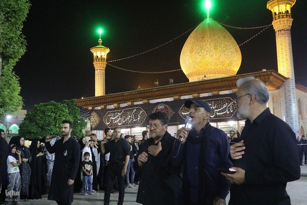 مراسم عزاداری حسینی هیات عاشقان ثارالله (ع) شیراز در شاهچراغ(ع)