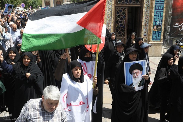 عکس| حمایت مردم شیراز از مردم فلسطین در جمعه خشم