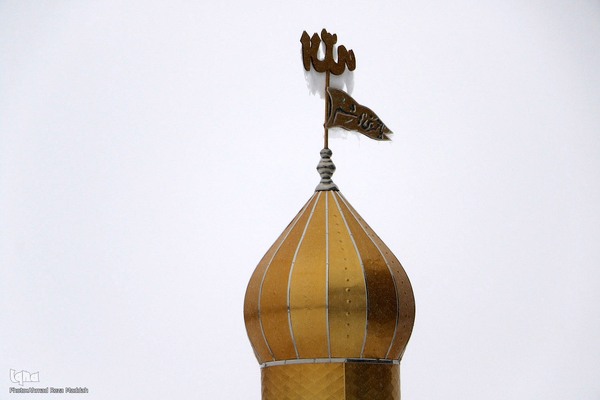 بارش برف در شهر تاریخی ایزدخواست فارس