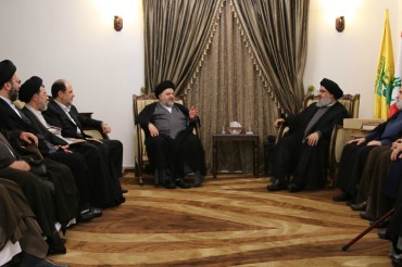 Incontro tra Seyyed Hasan Nasrallah e rappresentante dell’Ayatollah Sistani