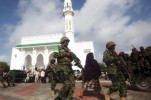 Crolla  una  moschea  a  Mogadiscio , in Somalia